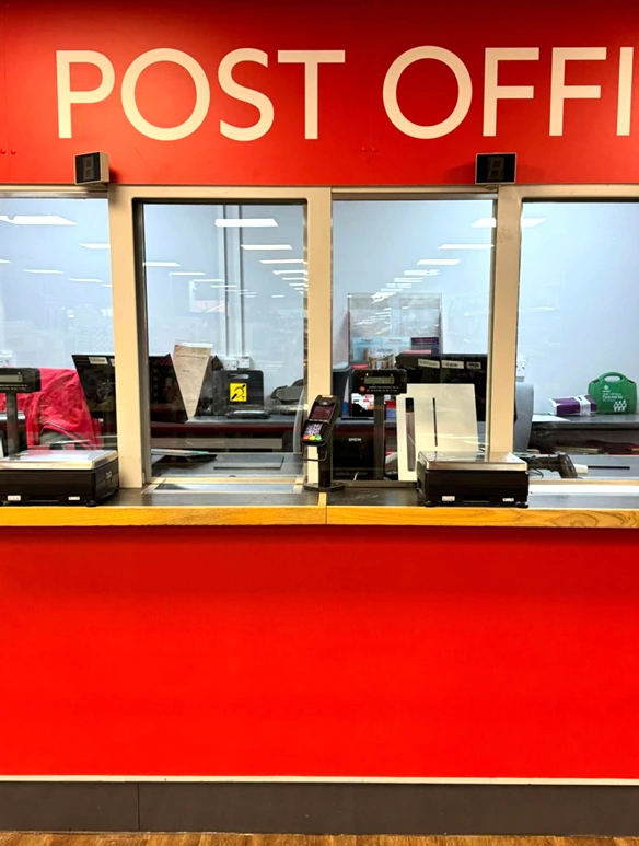 post office red branding