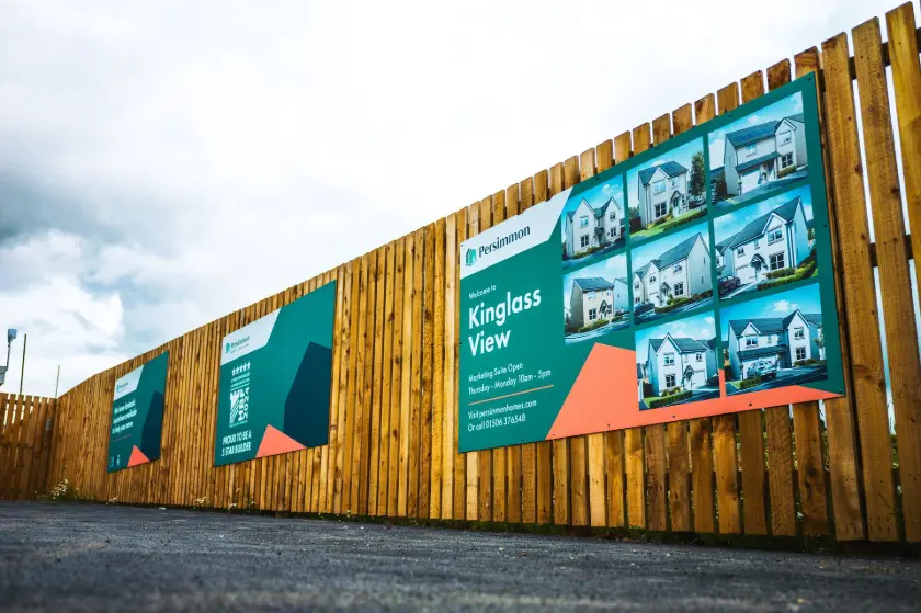 fence sign with house options